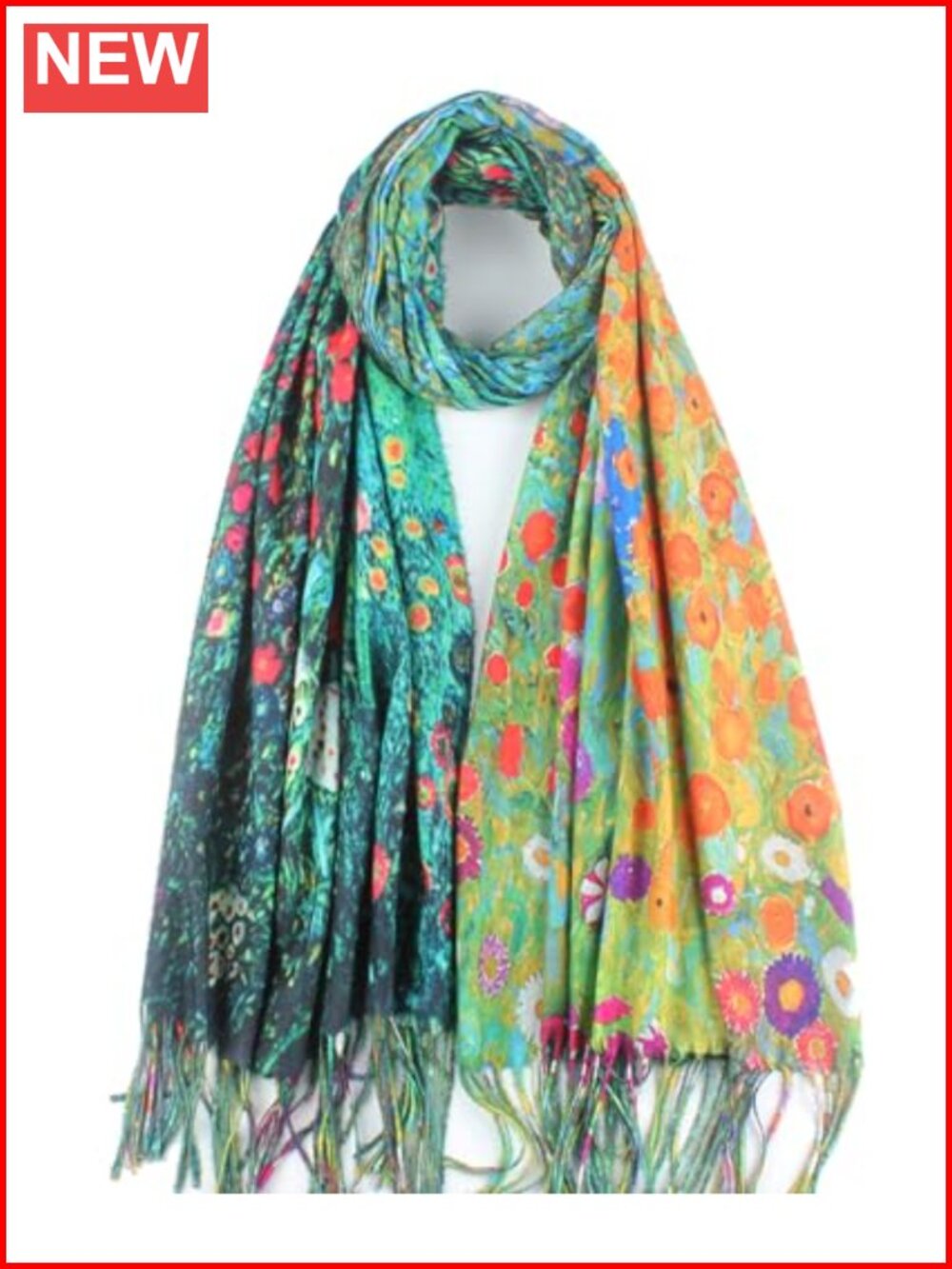 Cashmere Feel Scarf Women Winter Warm Large Shawl Wrap Art Print